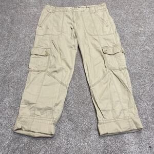 Y2K streetwear 00s Tactical Utility Cargo Calvin Klein Jeans capris Pants sz 8